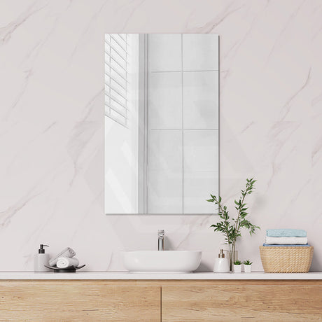 450/600/900/950mm Fienza Accessible Care Pencil Edge Rectangular Wall Mirror Vertical or Horizontal Installation