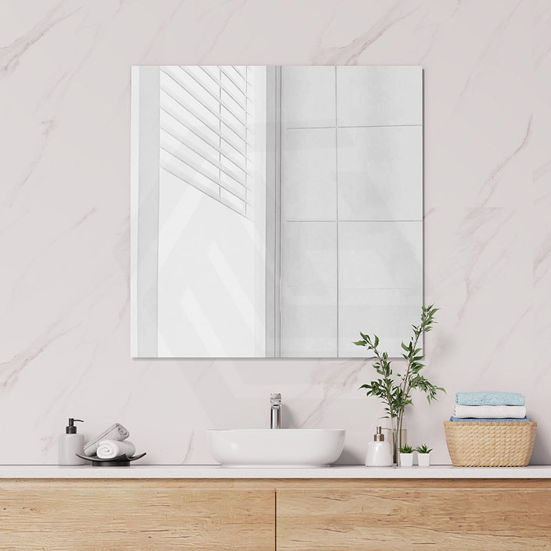 600/750/900/1200mm Fienza Pencil Edge Rectangular Wall Mirror Vertical or Horizontal Installation