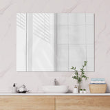 600/750/900/1200/1500/1800mm Fienza Pencil Edge Rectangular Wall Mirror Glue on Vertical or Horizontal Installation
