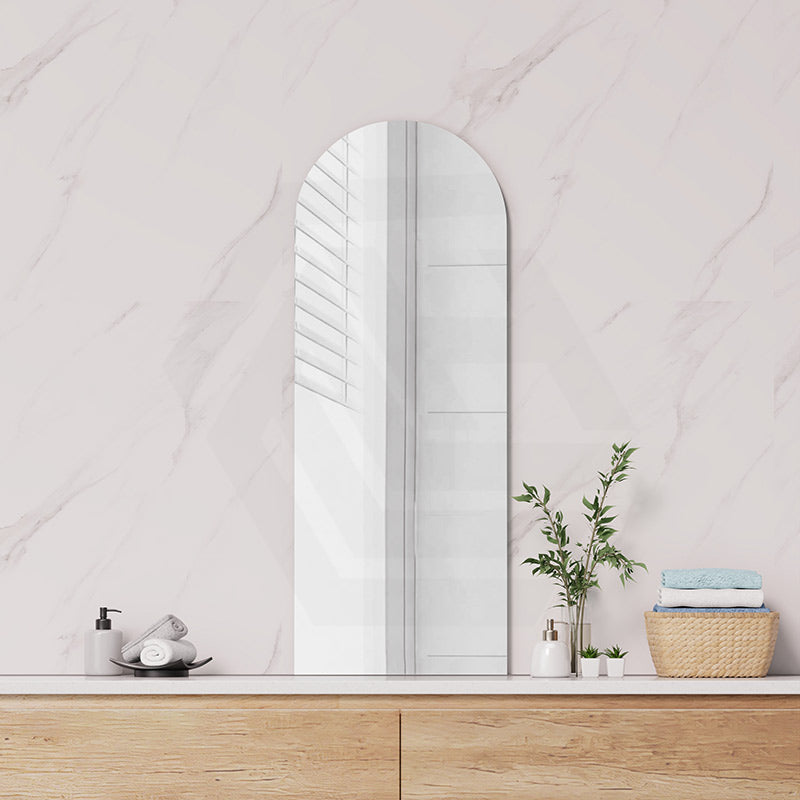 450x1175/600x1250mm Fienza Accessible Care Polished Pencil Edge Arch Wall Mirror
