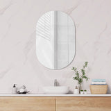 450/560/600/750mm Fienza Polished Pencil Edge Oval Shape Wall Mirror