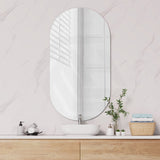 450/560/600/750mm Fienza Polished Pencil Edge Oval Shape Wall Mirror