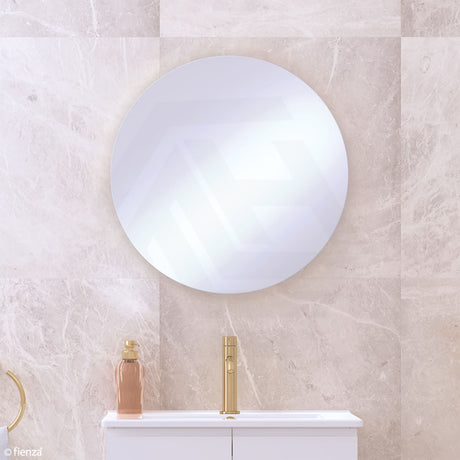 600/700/750/800/900mm Fienza Polished Pencil Edge Round Wall Mirror