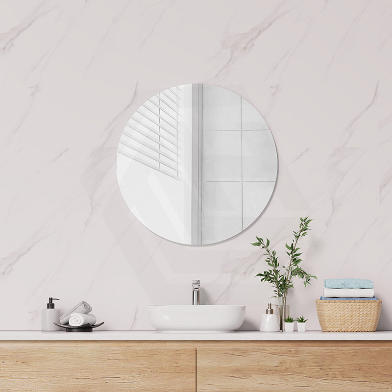 600/700/750/800/900mm Fienza Polished Pencil Edge Round Wall Mirror