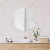 600/700/750/800/900mm Fienza Polished Pencil Edge Round Wall Mirror