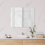 600/750/900/1200/1500/1800mm Fienza Pencil Edge Rectangular Wall Mirror Glue on Vertical or Horizontal Installation