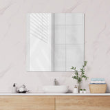 600/750/900/1200/1500/1800mm Fienza Pencil Edge Rectangular Wall Mirror Glue on Vertical or Horizontal Installation