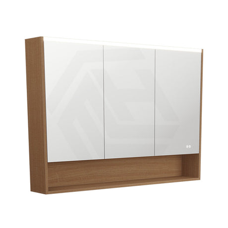 750/900/1200mm Fienza LED Pencil Edge Mirror Cabinet with Display Shelf Variant Colour Available