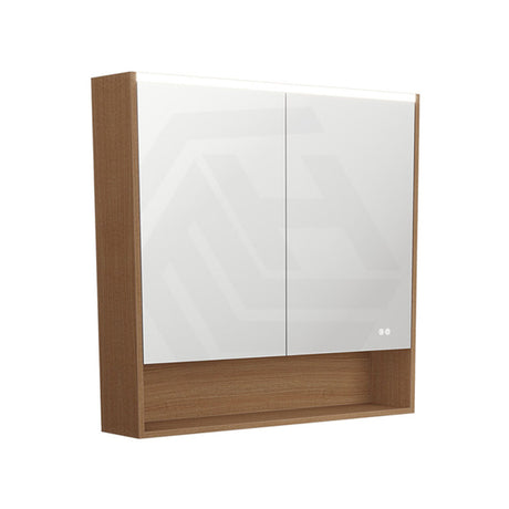 750/900/1200mm Fienza LED Pencil Edge Mirror Cabinet with Display Shelf Variant Colour Available