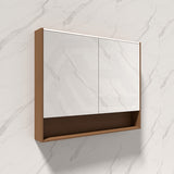 750/900/1200mm Fienza LED Pencil Edge Mirror Cabinet with Display Shelf Variant Colour Available