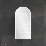 450x900x153mm Fienza Arch Pencil Edge Mirror MDF Board LED Shaving Cabinet Left/Right Hinge Matt White