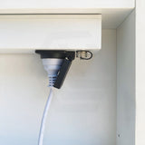 450x900x153mm Fienza Pill Shape Pencil Edge Mirror MDF Board LED Shaving Cabinet Left/Right Hinge Matt White