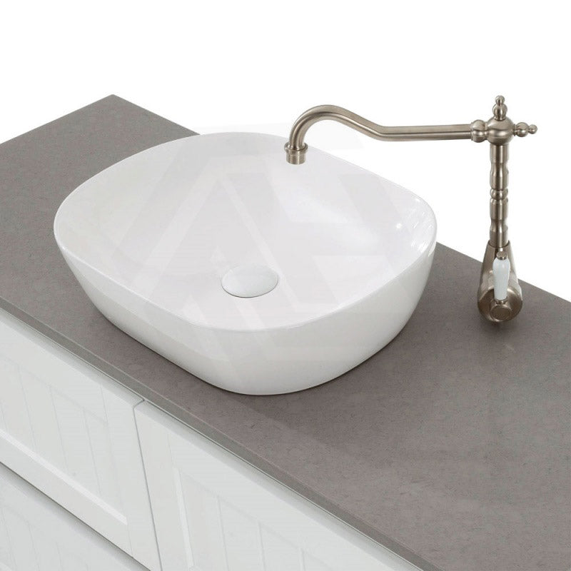465x375x115mm Fienza Koko Rectangle Above Counter Ceramic Basin Thin Edge - Colours Available