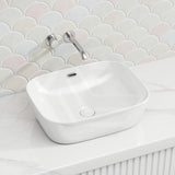 500x405x150mm Fienza Koko Rectangle Above Counter Ceramic Basin Thin Edge - Colours Available