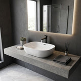 500x405x150mm Fienza Koko Rectangle Above Counter Ceramic Basin Thin Edge - Colours Available