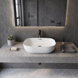 500x405x150mm Fienza Koko Rectangle Above Counter Ceramic Basin Thin Edge - Colours Available
