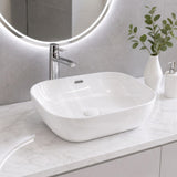 500x405x150mm Fienza Koko Rectangle Above Counter Ceramic Basin Thin Edge - Colours Available
