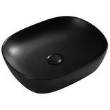 465x375x115mm Fienza Koko Rectangle Above Counter Ceramic Basin Thin Edge - Colours Available