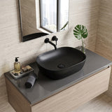 465x375x115mm Fienza Koko Rectangle Above Counter Ceramic Basin Thin Edge - Colours Available
