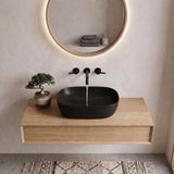 465x375x115mm Fienza Koko Rectangle Above Counter Ceramic Basin Thin Edge - Colours Available