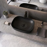 465x375x115mm Fienza Koko Rectangle Above Counter Ceramic Basin Thin Edge - Colours Available