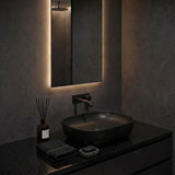 465x375x115mm Fienza Koko Rectangle Above Counter Ceramic Basin Thin Edge - Colours Available