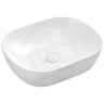 465x375x115mm Fienza Koko Rectangle Above Counter Ceramic Basin Thin Edge - Colours Available