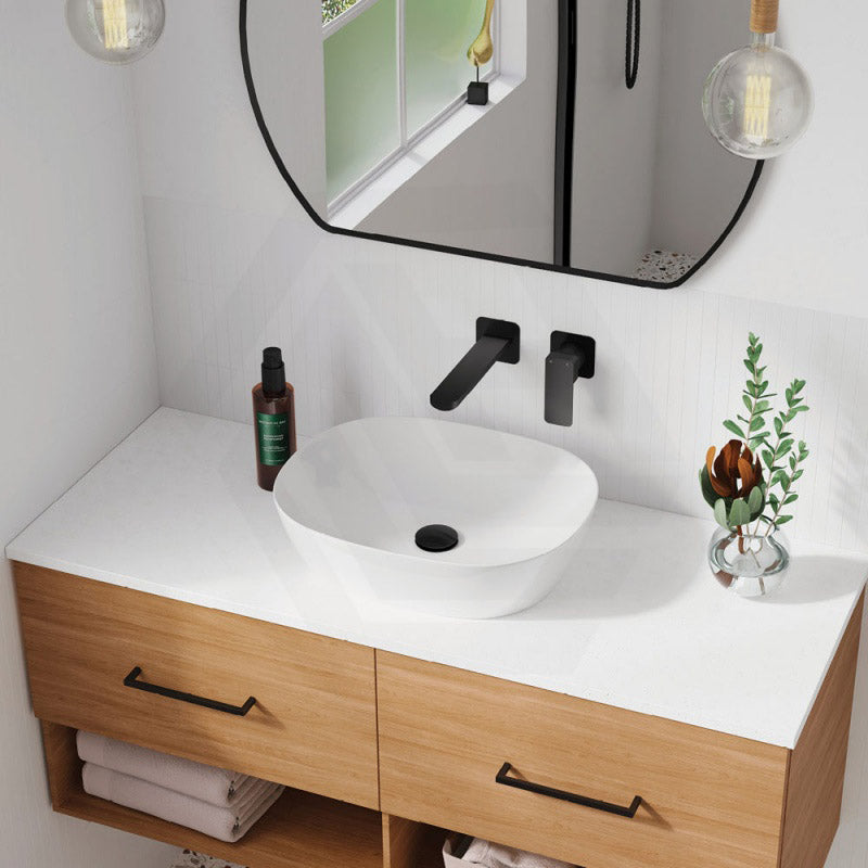 465x375x115mm Fienza Koko Rectangle Above Counter Ceramic Basin Thin Edge - Colours Available