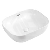 500x405x150mm Fienza Koko Rectangle Above Counter Ceramic Basin Thin Edge - Colours Available