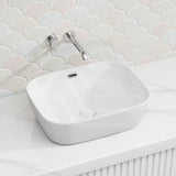 500x405x150mm Fienza Koko Rectangle Above Counter Ceramic Basin Thin Edge - Colours Available