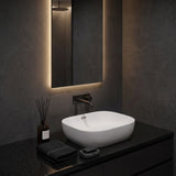 500x405x150mm Fienza Koko Rectangle Above Counter Ceramic Basin Thin Edge - Colours Available
