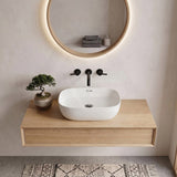 500x405x150mm Fienza Koko Rectangle Above Counter Ceramic Basin Thin Edge - Colours Available