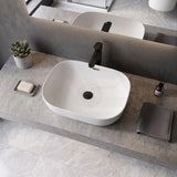 500x405x150mm Fienza Koko Rectangle Above Counter Ceramic Basin Thin Edge - Colours Available