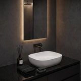 465x375x115mm Fienza Koko Rectangle Above Counter Ceramic Basin Thin Edge - Colours Available