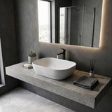 465x375x115mm Fienza Koko Rectangle Above Counter Ceramic Basin Thin Edge - Colours Available