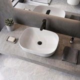 465x375x115mm Fienza Koko Rectangle Above Counter Ceramic Basin Thin Edge - Colours Available