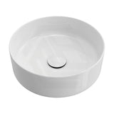 360x360x120mm Fienza Reba Round Above Counter Basin Ceramic Gloss White