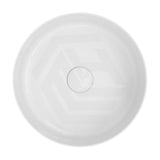 360x360x120mm Fienza Reba Round Above Counter Basin Ceramic Gloss White