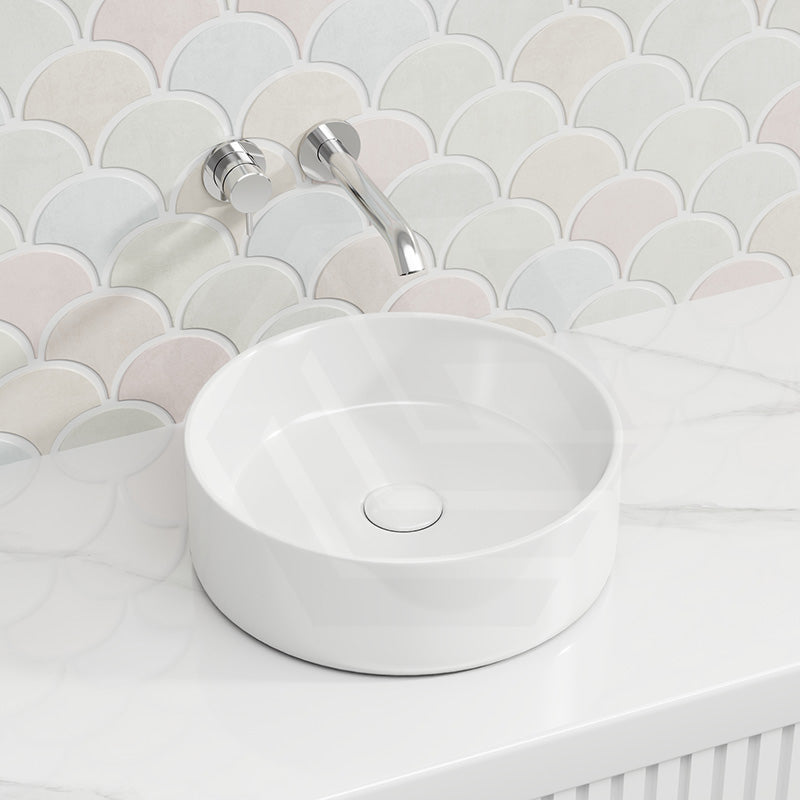 Fienza Reba Round Ceramic Above Counter Basin 360x360x120mm - Variant Colour