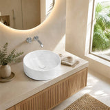 Fienza Reba Round Ceramic Above Counter Basin 360x360x120mm - Variant Colour