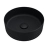 360x360x120mm Fienza Reba Round Above Counter Basin Ceramic Matt Black