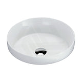 355x355x48mm Fienza Reba Round Inset Basin Ceramic Gloss white