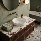 Fienza Reba Round Inset Basin Ceramic 355x355x48mm - Gloss white