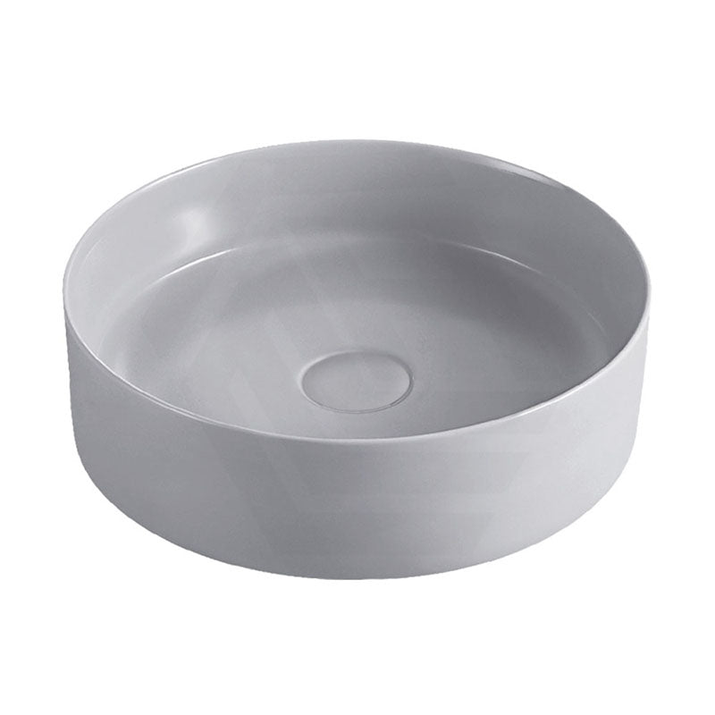 360x360x120mm Fienza Reba Round Above Counter Basin Ceramic Light Grey