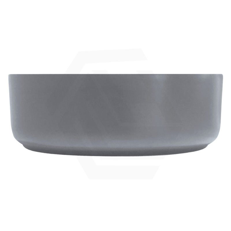 360x360x120mm Fienza Reba Round Above Counter Basin Ceramic Light Grey
