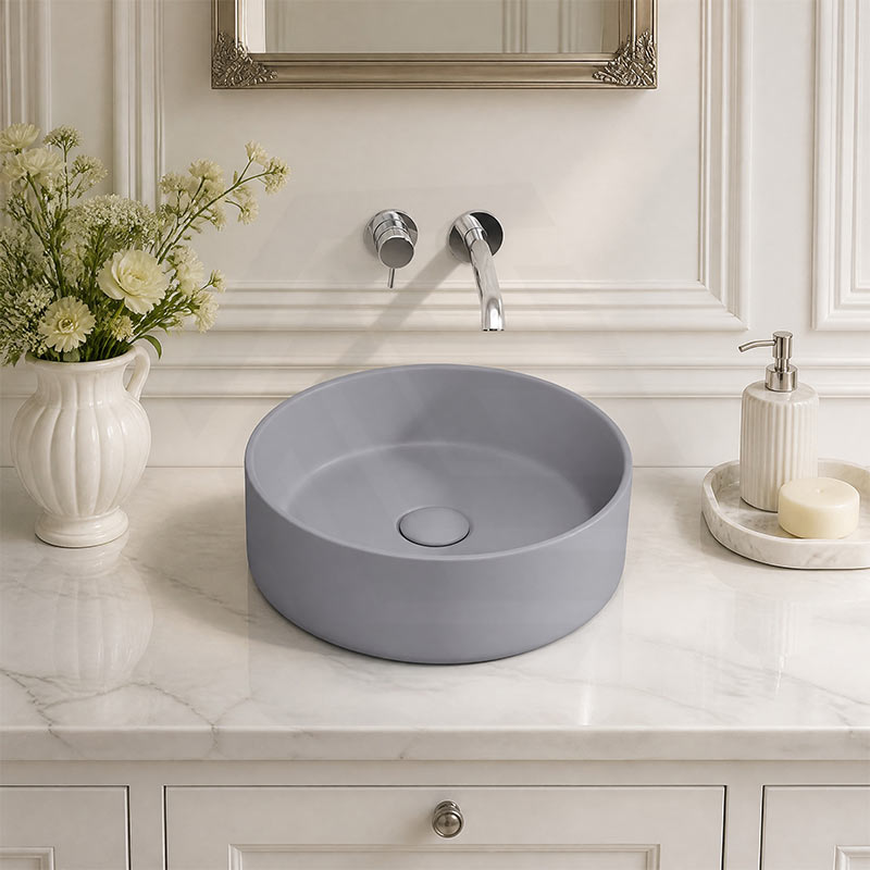 Fienza Reba Round Ceramic Above Counter Basin 360x360x120mm - Variant Colour