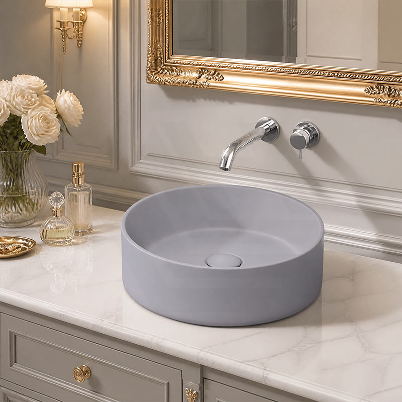Fienza Reba Round Ceramic Above Counter Basin 360x360x120mm - Variant Colour