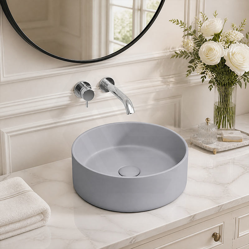 Fienza Reba Round Ceramic Above Counter Basin 360x360x120mm - Variant Colour