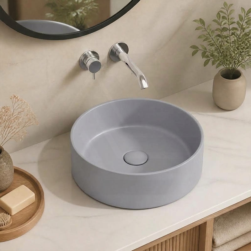 Fienza Reba Round Ceramic Above Counter Basin 360x360x120mm - Variant Colour