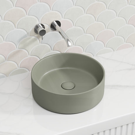 Fienza Reba Round Ceramic Above Counter Basin 360x360x120mm - Variant Colour